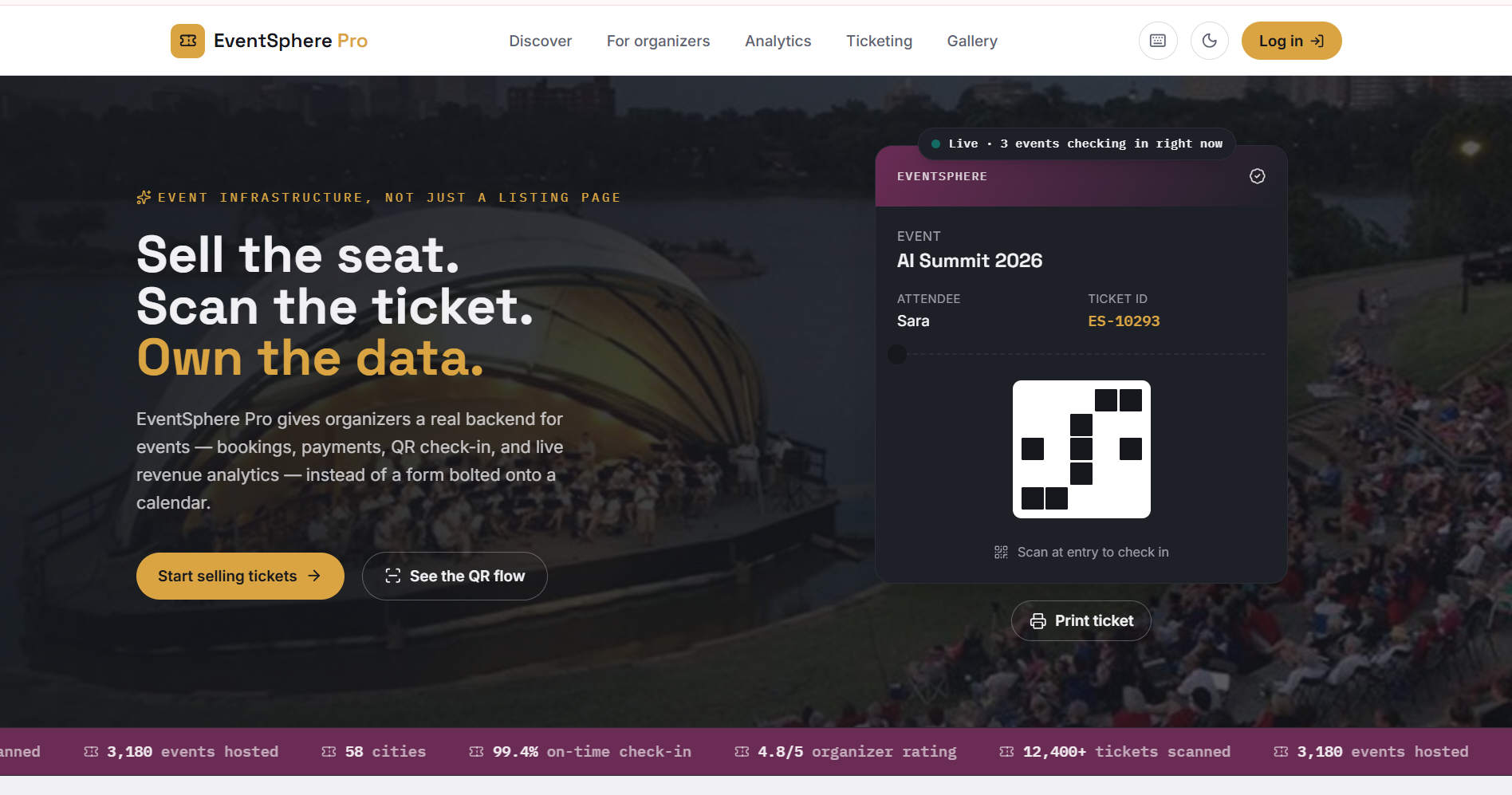 EventSphere Pro — Event Booking Platform
