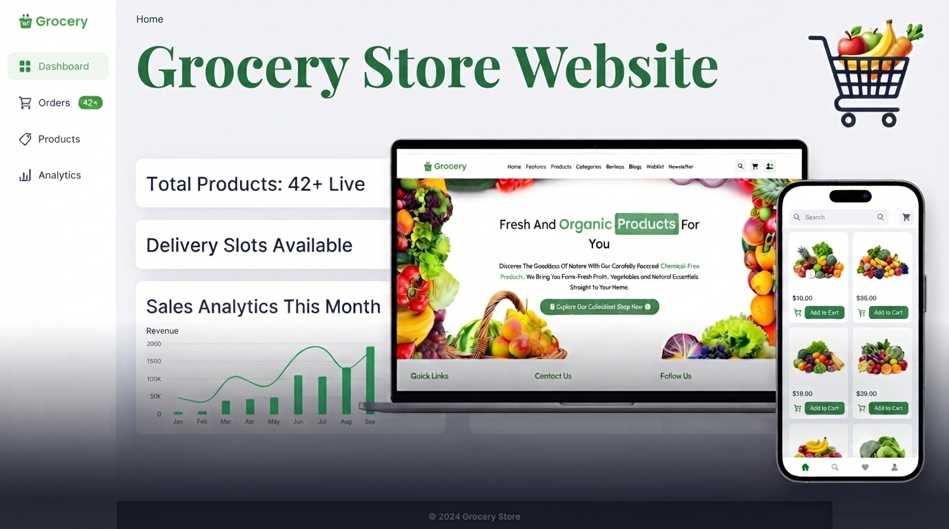Grocery Store Website — Full-Stack E-commerce