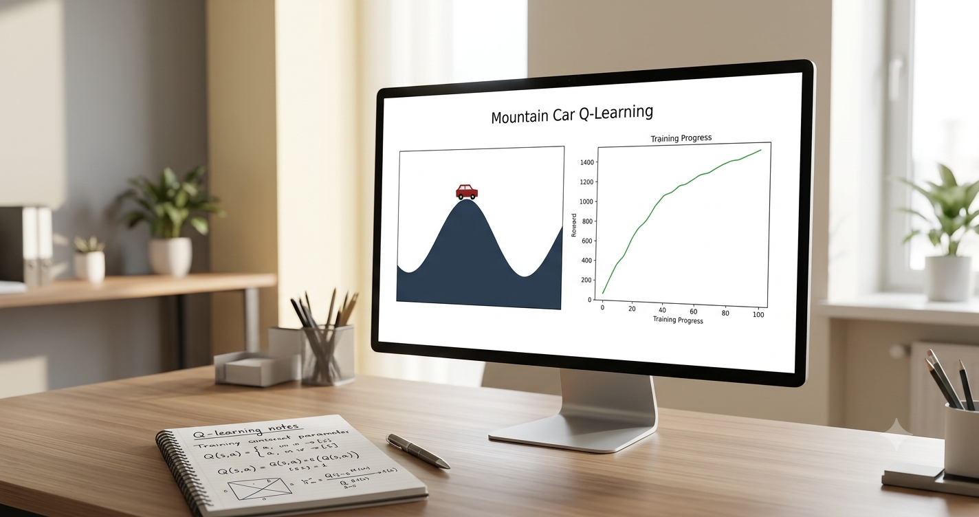 Mountain Car Agent (Q-Learning with Gymnasium)