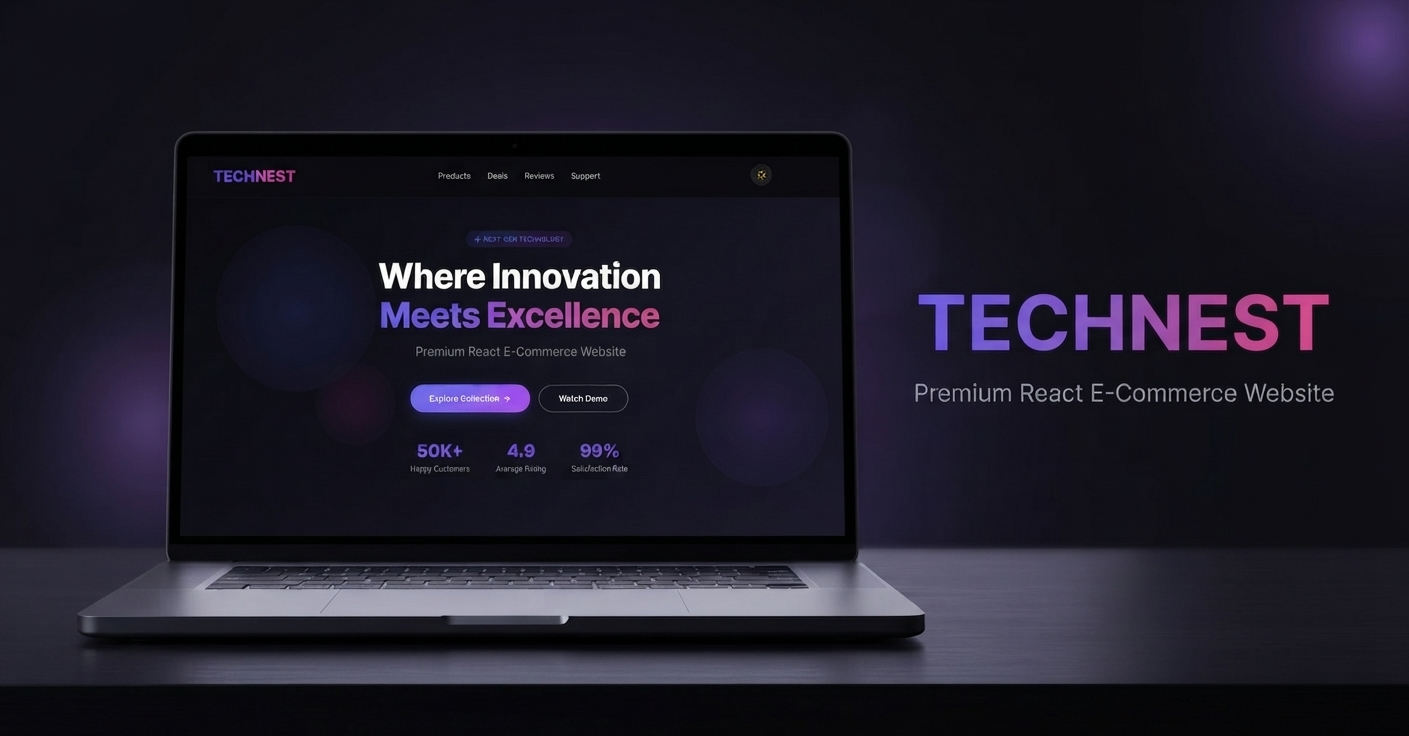 TechNest — Premium React E-Commerce Website